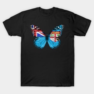 Fijian Flag  Butterfly - Gift for Fijian From Fiji T-Shirt